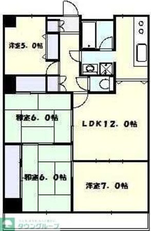 アミティハイツ第2大久保の物件間取画像